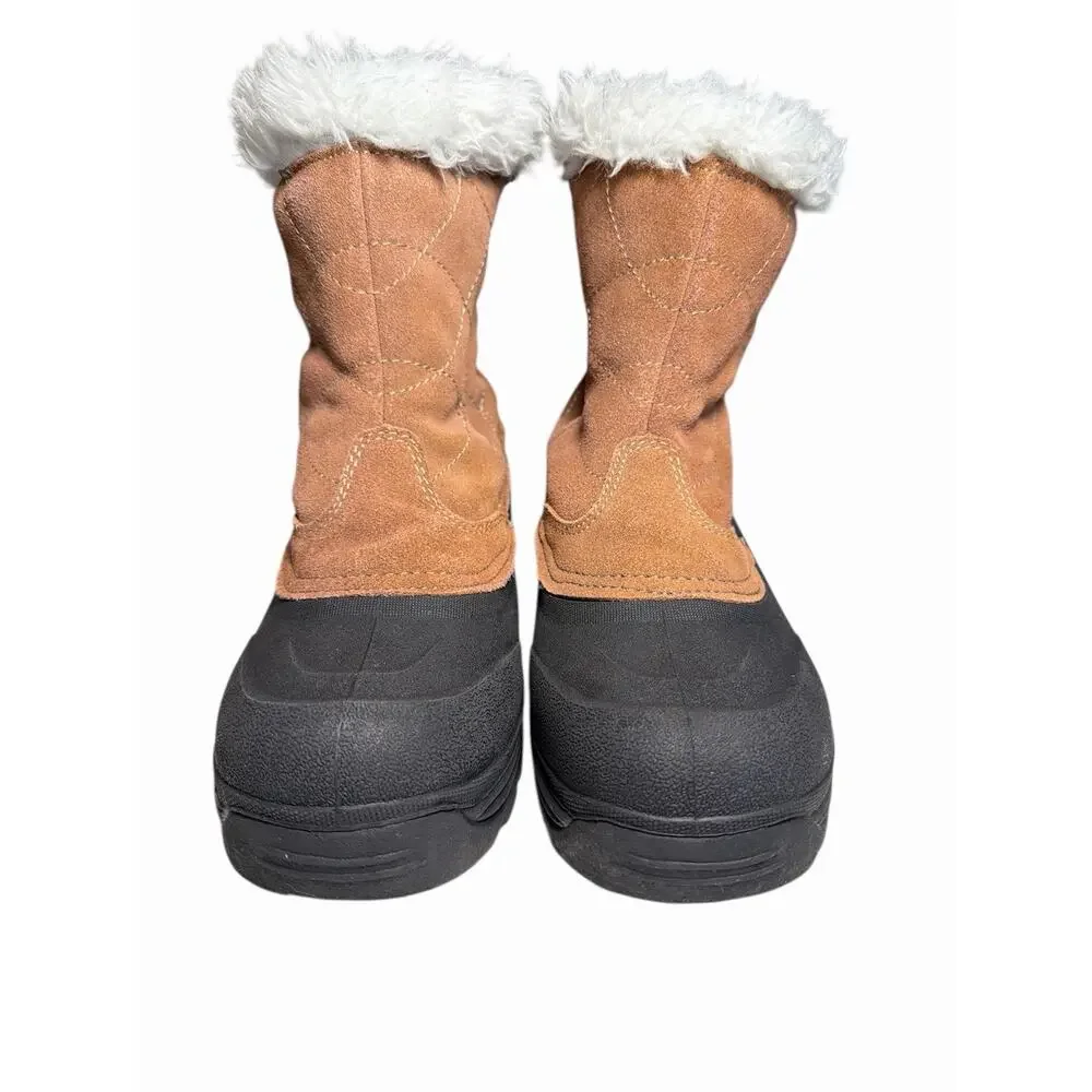 Thermolite Champion C9 Women's Insulated Winter Boots Size 10 Brown and Black